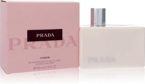 prada amber body lotion.